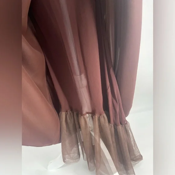 Ralph Lauren Collection Vintage Silk Gown Dress Embroidered Maxi 90s Slip Formal - Picture 14 of 15